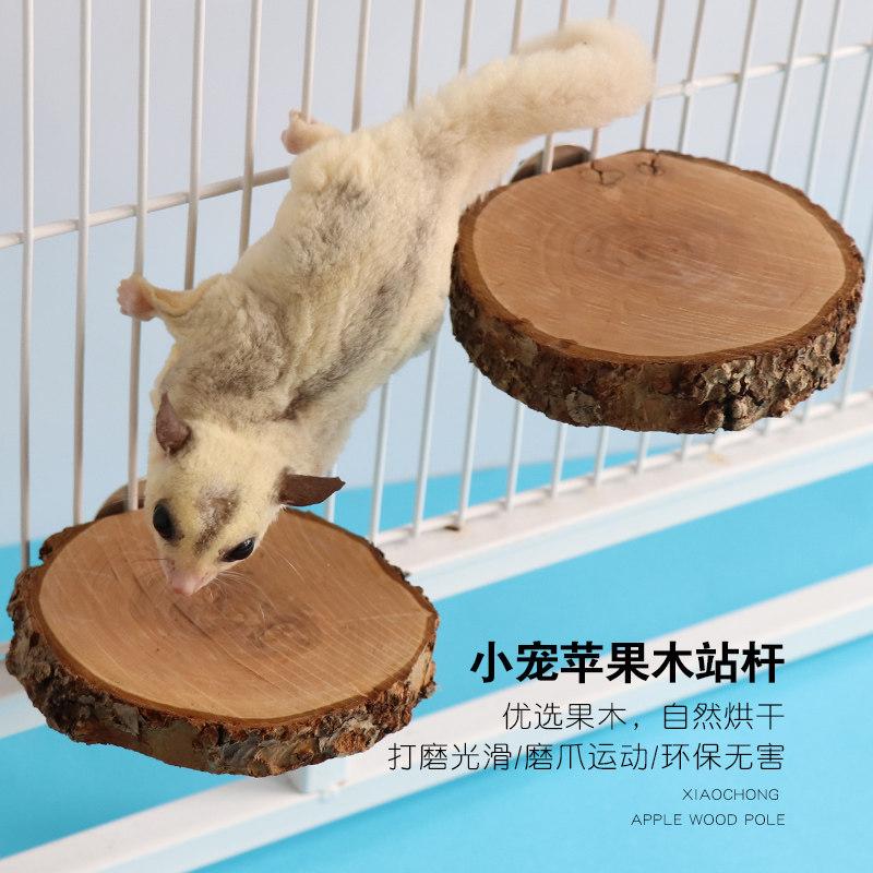 苹果木枝叉跳台树桩吊桥楼梯蜜袋鼯龙猫磨牙仓鼠玩具松鼠玩耍用品,淘宝优惠券,粉丝福利购,淘宝优惠卷
