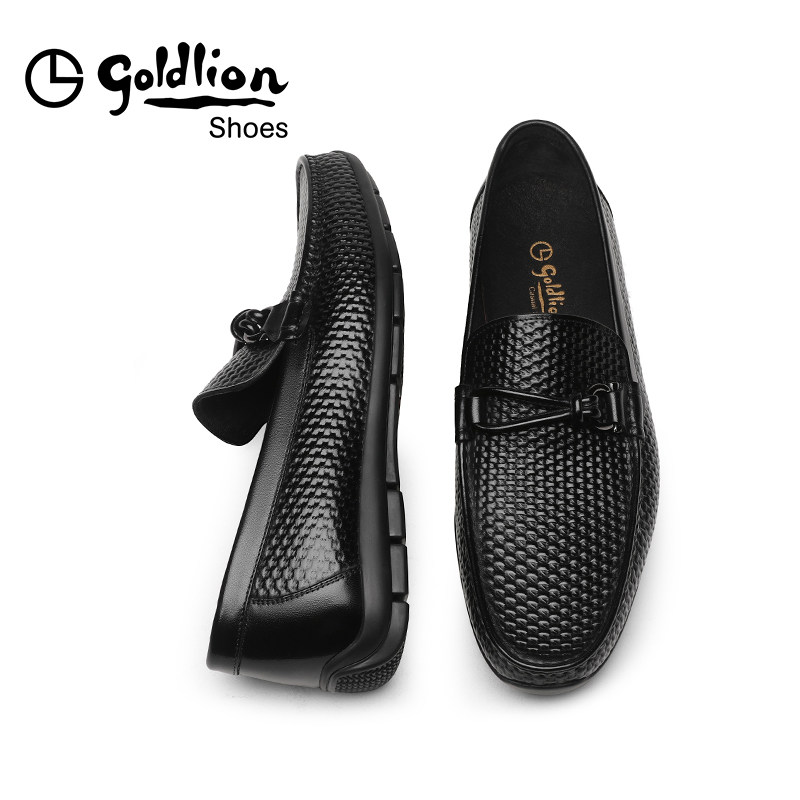 金利来男鞋秋季时尚一脚蹬商务休闲男士真皮套脚皮鞋乐福鞋豆豆鞋,淘宝优惠券,粉丝福利购,淘宝优惠卷