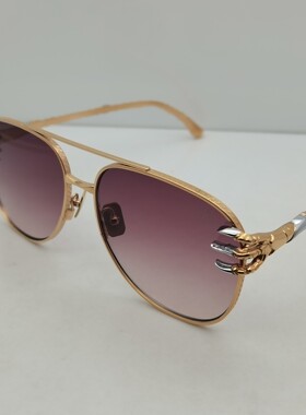 ANNAKARIN安娜卡琳男女飞行员款纯钛鹰爪个性潮流街拍太阳眼镜框