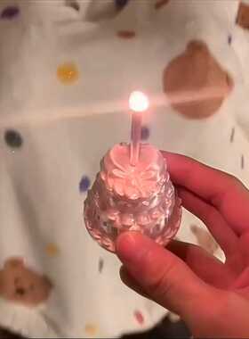 蛋糕蜡烛戒指创意ins风生日装饰