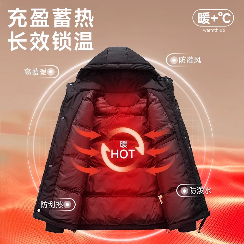 Jeep吉普男士棉衣冬季2025新款加厚棉袄羽绒棉服男生春季外套男装