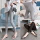 Loose large size warm and belly-supporting maternity leggings for outer wear