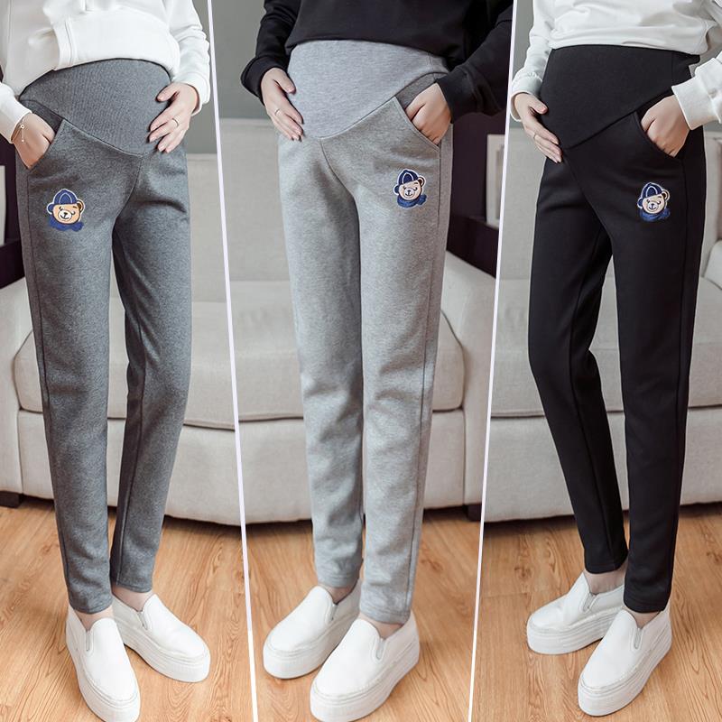 孕妇裤春秋冬季外穿加绒加厚托腹运动休闲卫裤宽松大码打底裤春装,淘宝优惠券,粉丝福利购,淘宝优惠卷