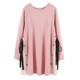 Maternity clothing set, spring and autumn style, mid-length, internet celebrity loose long-sleeved sweatshirt, T-shirt, two-piece set, maternity clothing for outer wear