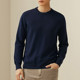 Deer King 100% pure cashmere sweater for men's round collar