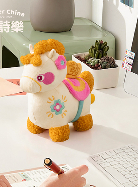 爱诗乐马年生肖摆件中式新年礼物