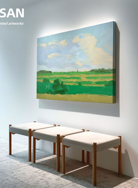 YASAN田园风手绘风景肌理油画