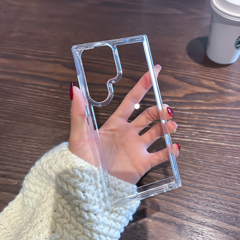 适用三星Galaxy手机壳S23ultra硅胶+防摔ultra新款s23透明S24简约S22十外壳保护套黑色手机套加厚5G亚克力s25 - 图2