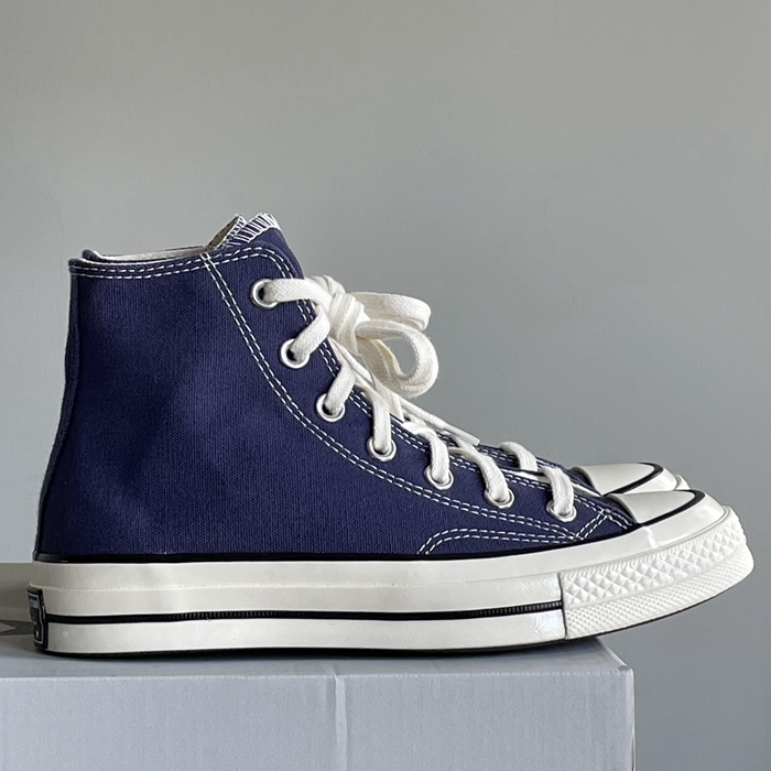 匡威Converse 1970s尖头夏秋季海军蓝高低帮帆布鞋A04589 A04592c