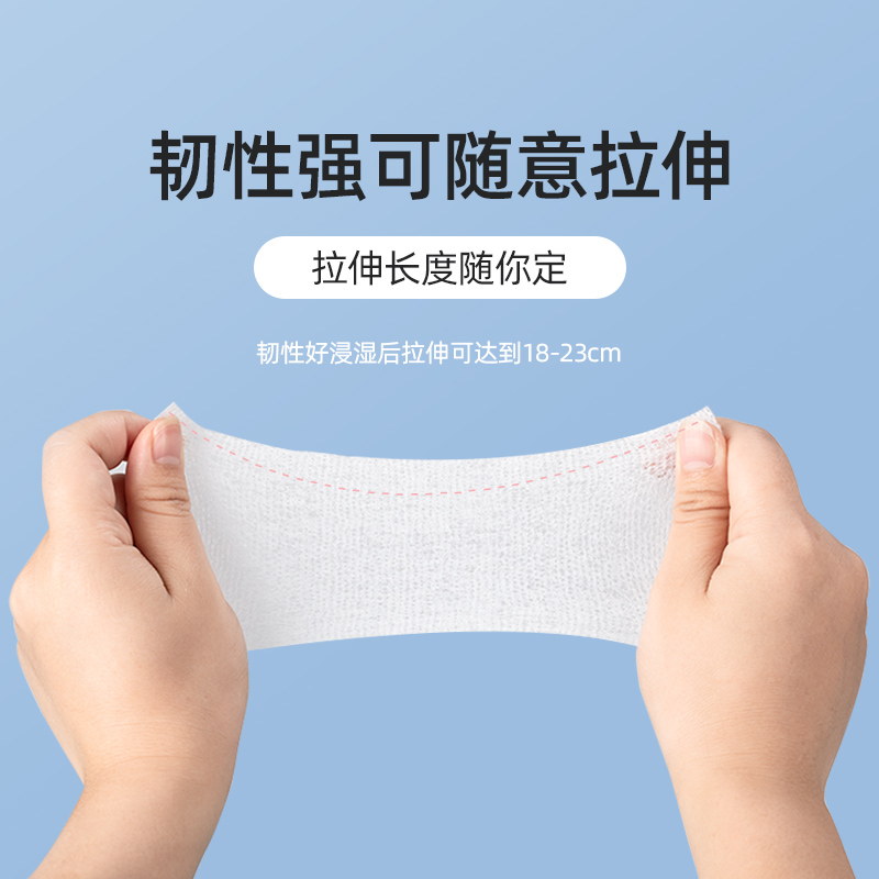 可拉伸湿敷棉敷脸专用棉片美容院卸妆棉脸部水疗木乃伊湿敷化妆棉 - 图0
