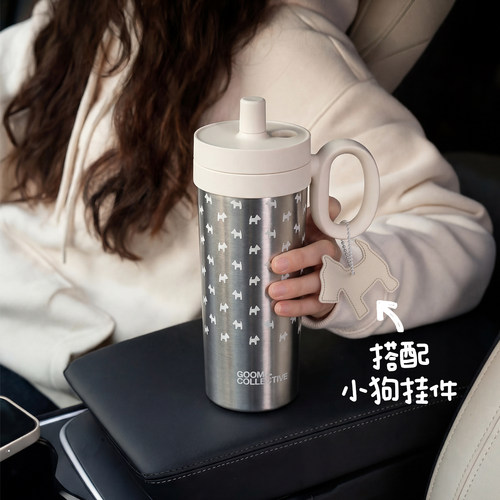 GOOM保温冰霸杯26新款大容量办公桌面水杯子女高颜值便携生日礼物 - 图1