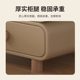 Bedside table Solid wood cream color bedroom bedside cabinet Simple modern leather three-pump three-layer small ultra-narrow storage cabinet