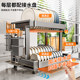 Stainless steel multi-function dish storage rack