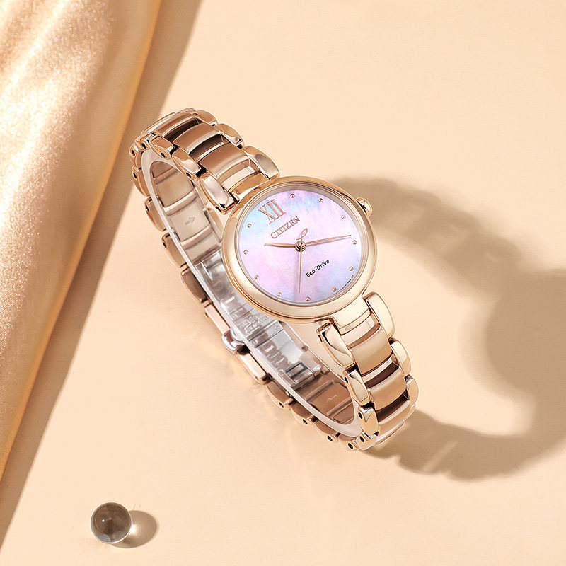 citizen正品光动能贝母表盘女表 奥兹海外日韩腕表