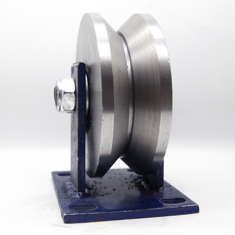 角铁轮角钢轮90度角轮三角轮槽轮轻轨轮v型轮重型移门轨道滑轮 - 图0