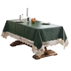 Waterproof and oil-proof tea table mat lace tablecloth high-end