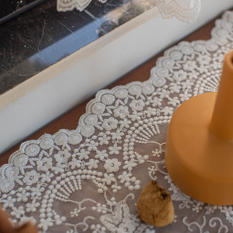 蕾丝桌旗法式复古风餐桌旗长条桌布防尘鞋柜布盖巾欧式电视柜盖布,淘宝优惠券,粉丝福利购,淘宝优惠卷