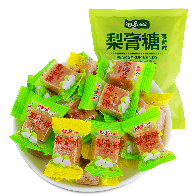 酥菓之佳500克x1袋精美包装梨膏糖 口口佳食品糖果