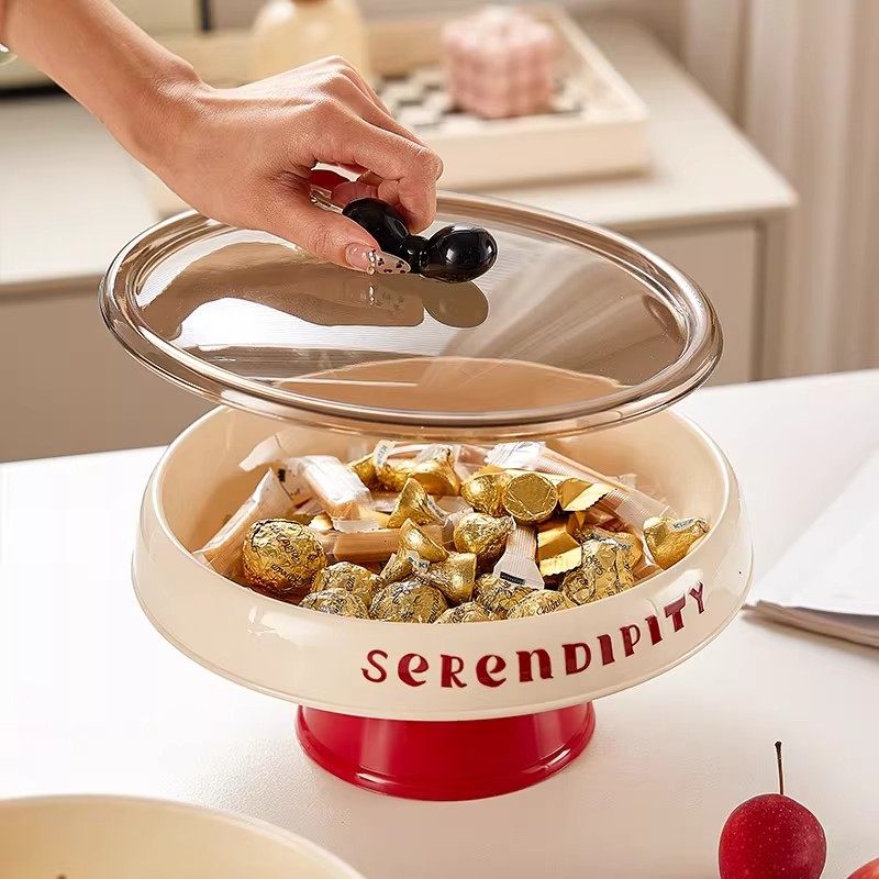 轻奢水果盘客厅茶几家用洗水果干果盘带盖高颜值前台糖果盘备菜盘,淘宝优惠券,粉丝福利购,淘宝优惠卷