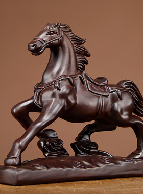 黑檀木生肖家居客厅寓意工艺品