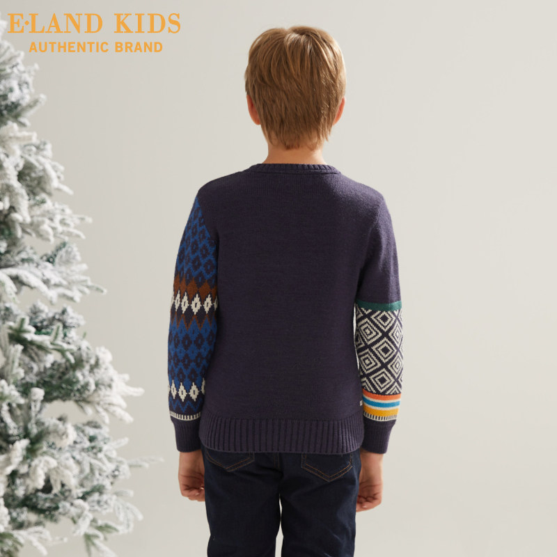 eland kids衣恋童装秋冬新男童毛衣 elandkids衣恋毛衣/针织衫