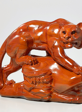 精雕客厅老虎知府花梨木中式