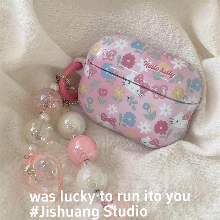 日韩ins小碎花kitty适用苹果耳机保护套airpodspro2无线蓝牙耳机壳三代airpod4二代ipod耳机套airpods3保护壳,淘宝优惠券,粉丝福利购,淘宝优惠卷