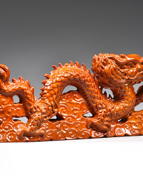 花梨木质飞龙摆件实木雕刻