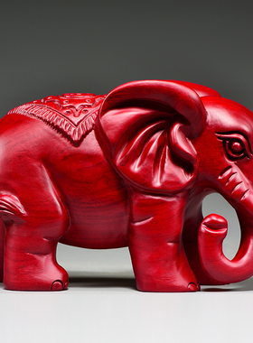 红花梨木祝福新古典客厅摆件