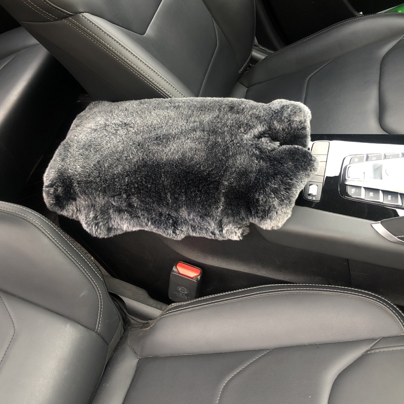整张冬季獭兔皮毛绒真皮汽车中央扶手箱垫套真毛皮毛一体四季通用,淘宝优惠券,粉丝福利购,淘宝优惠卷