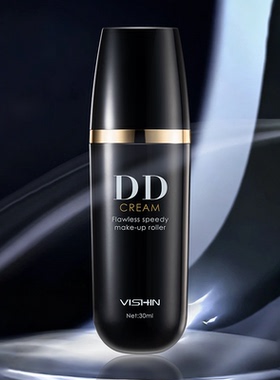 VISHIN玩奢 净透滚轮DD粉底液 遮瑕服帖不卡粉 自然裸妆透亮修颜