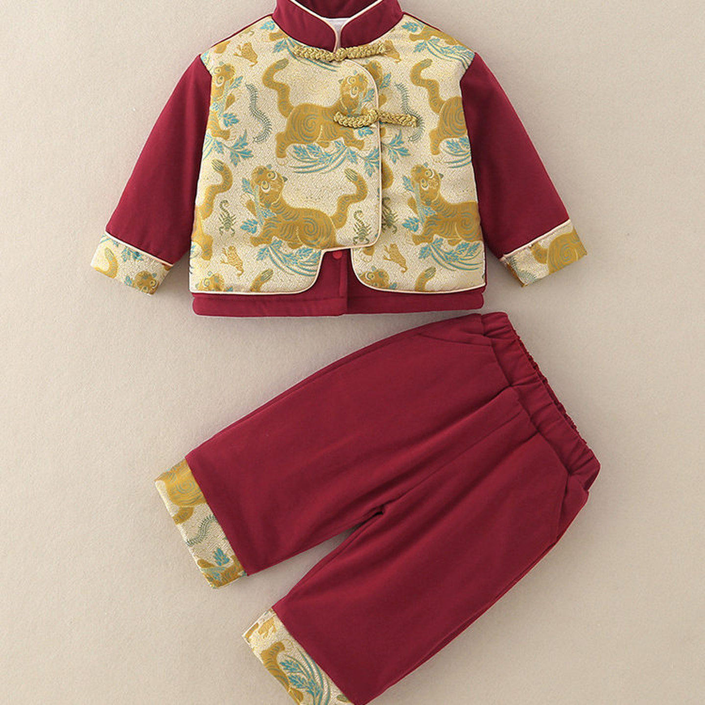 元旦拜年服儿童演出服2026新款中国风宝宝周岁礼服喜庆表演服唐装,淘宝优惠券,粉丝福利购,淘宝优惠卷