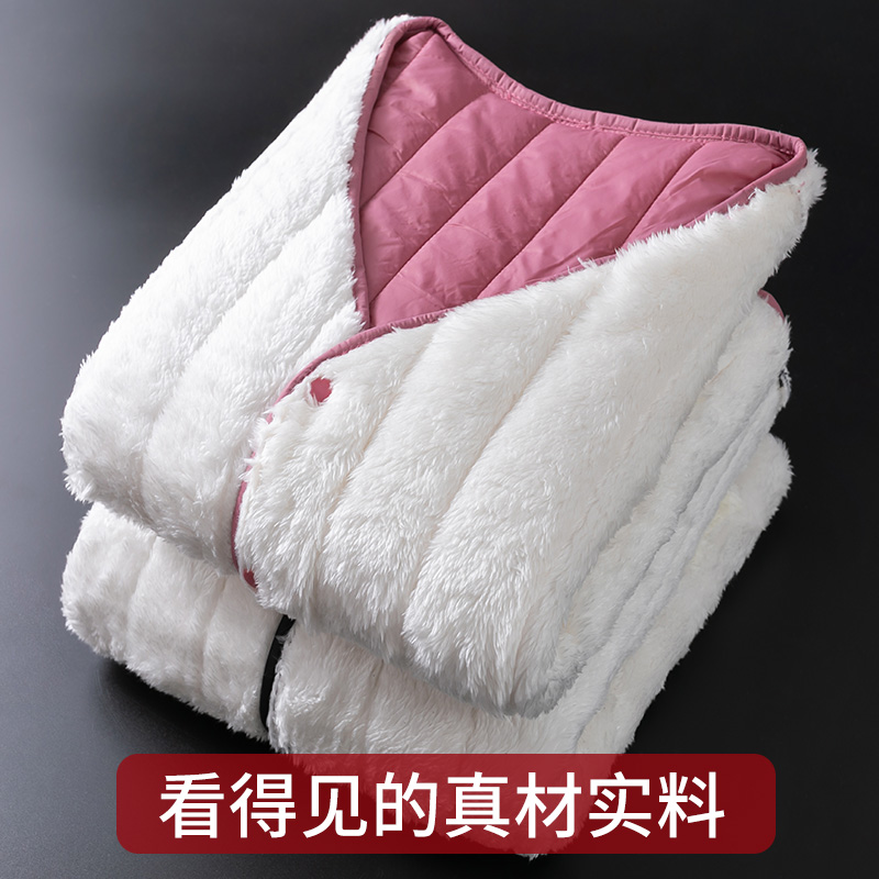 女士马甲冬季羊毛保暖背心内穿加绒加厚中老年马夹外穿棉上衣
