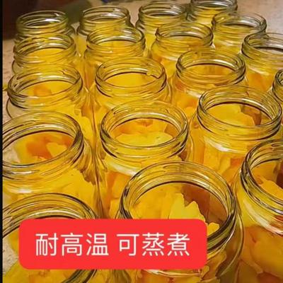 做黄桃罐头瓶耐高温可蒸煮老式玻璃带盖自制装水果杨梅罐头空瓶子