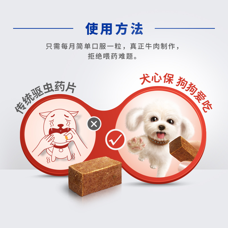 犬心保小型犬幼犬打虫驱虫药泰迪狗狗体内宠物福来恩犬心宝单粒售,淘宝优惠券,粉丝福利购,淘宝优惠卷