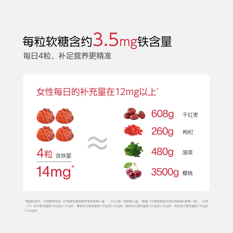 谷本日记轻派富铁软糖元气铁女性孕妇含铁软糖气血铁元素官方正品