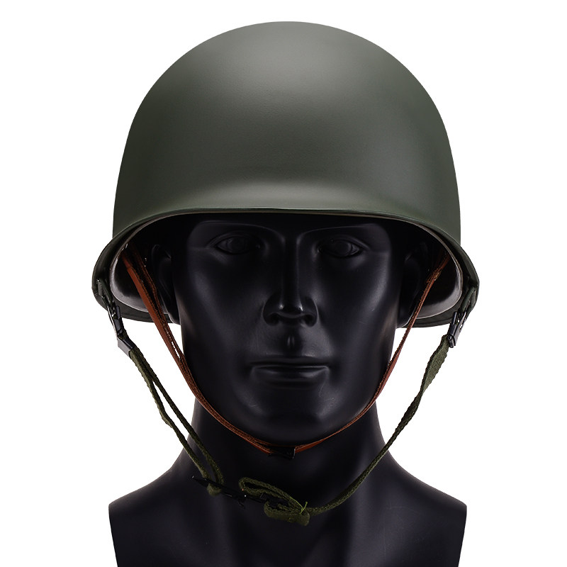 二战美军经典m1双层防弹纯钢盔影视道具摩托车骑行户外运动防护头
