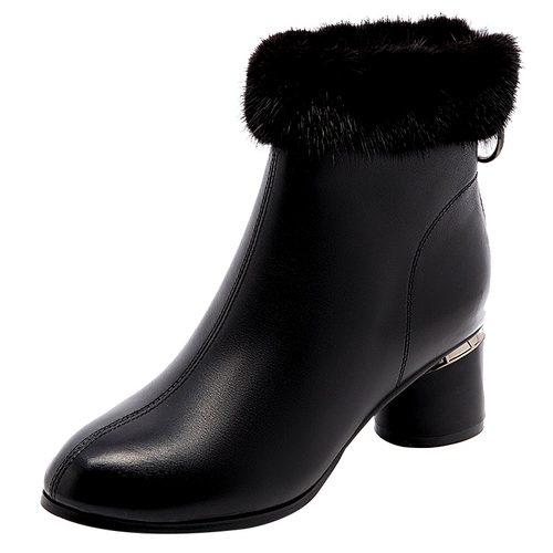 Зимние флисовые короткие сапоги, высокие ботинки, белая цветная подходит с юбкой, 2022, из натуральной кожи