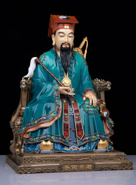 台湾吕洞宾铜像孚佑帝君神像纯阳真人吕祖铜像老仙君家用供奉摆件
