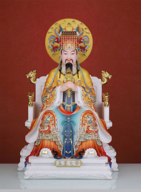 玉帝王母神像汉白玉玉皇大帝王母西王母娘娘瑶池金母家用供奉摆件