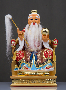 六壬仙师神像铁板祖师像六任先师像树脂彩绘家用供奉工艺摆件