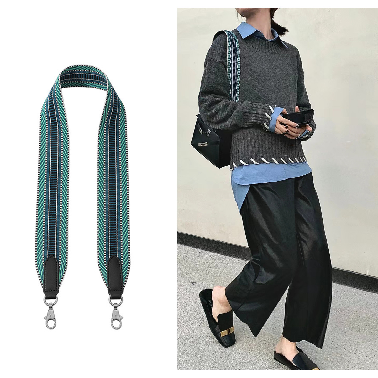 适用于爱马仕替换包带加厚帆布织带伊芙琳肩带单肩斜挎女包包带子,淘宝优惠券,粉丝福利购,淘宝优惠卷