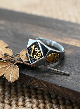 朋克个性欧美风潮流钛钢戒指饰品