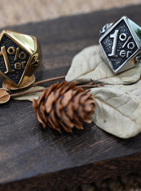 朋克个性欧美风潮流钛钢戒指饰品