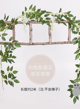 墙面挂饰绿植仿真樱花空
