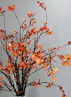 仿真小秋叶新中式枯枝春