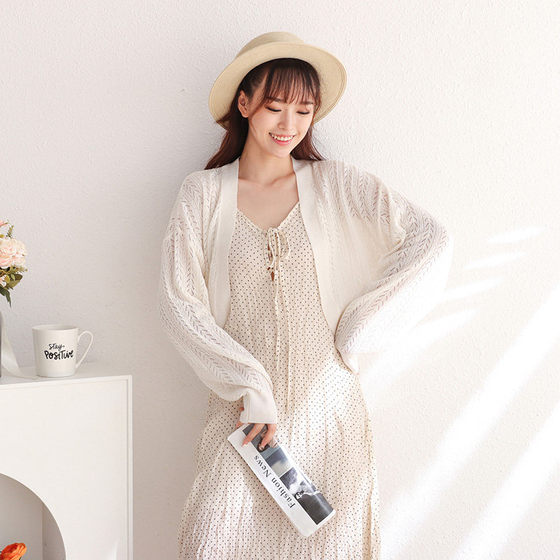 夏季短款坎肩外搭防晒衫针织衫 letsjoys毛针织衫