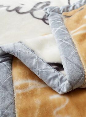 Thickened milk fleece blanket winter bedding Raschel fleece