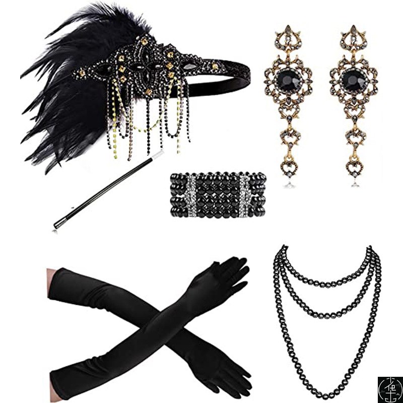 Art Deco Women 1920s Vintage Flapper Great Gatsby Costume - 图2