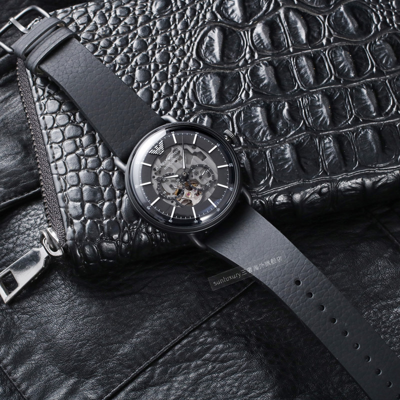 [官方正品]阿玛尼男宋威龙机械表 sunluxury三奢海外欧美腕表